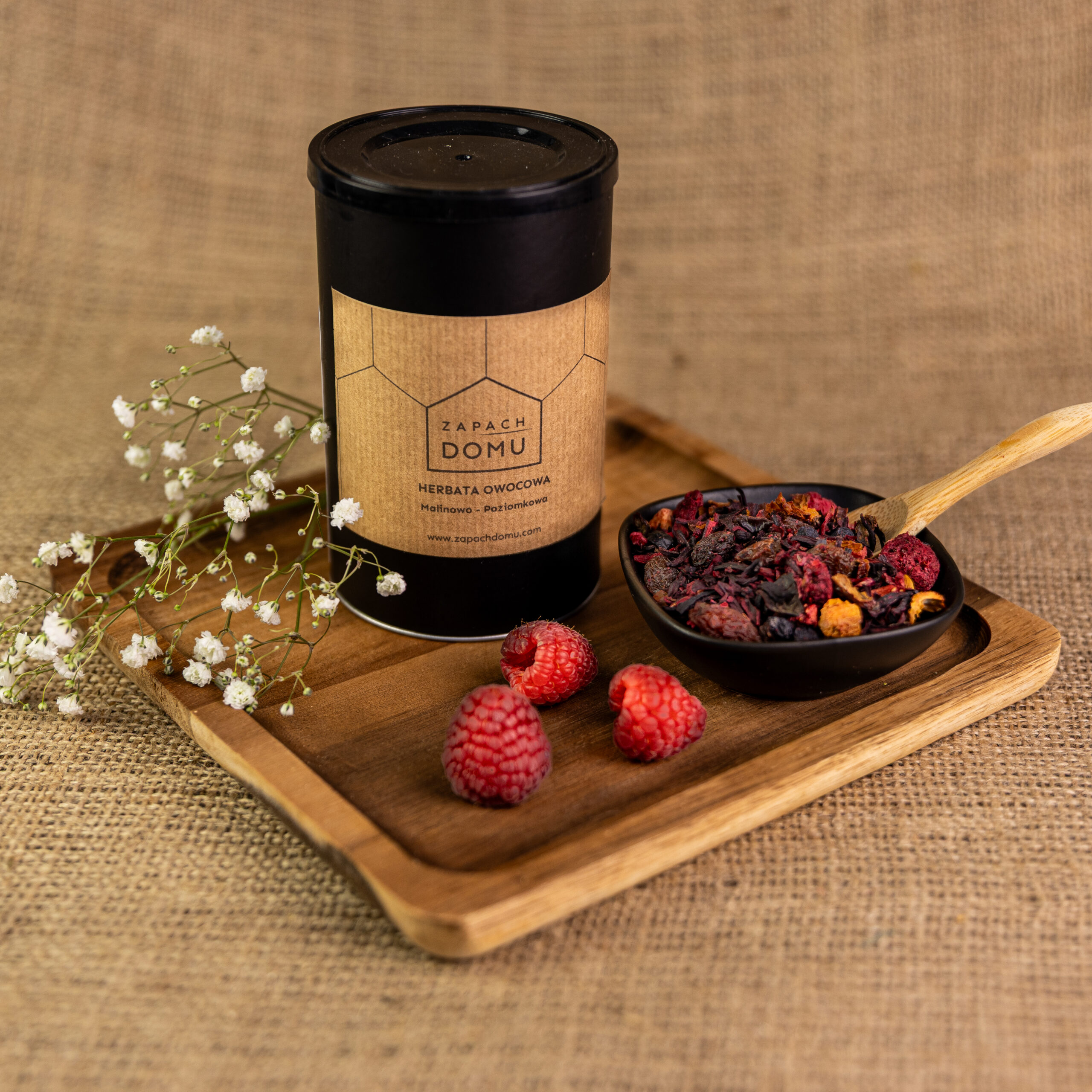 Herbata malinowo-poziomkowa